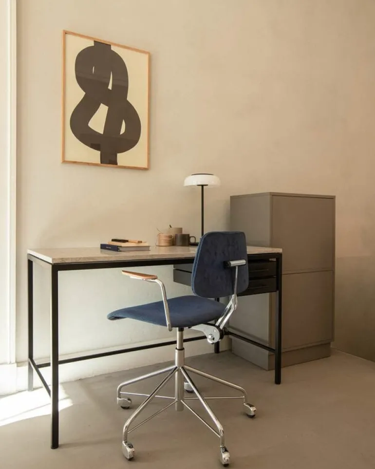 Labofa Heritage 65 desk, 2 drawers, thala - black