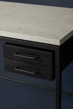 Labofa Heritage 65 desk, 2 drawers, thala - black