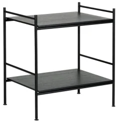 Labofa Heritage bar trolley 95.2 with gliders, black - black oak