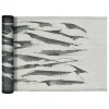 Lapuan Kankurit Aallokko sauna cover, 46 x 60 cm, linen - black