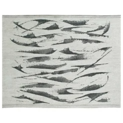 Lapuan Kankurit Aallokko sauna cover, 46 x 150 cm, linen - black