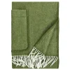 Lapuan Kankurit Arvo pocket shawl, 60 x 180 cm, white - olive