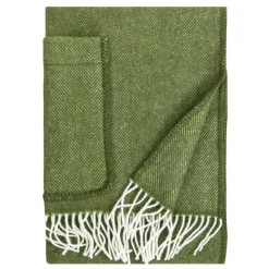 Lapuan Kankurit Arvo pocket shawl, 60 x 180 cm, white - olive