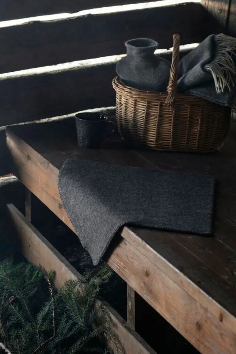 Lapuan Kankurit Arvo seat pad, 46 x 46 cm, natural brown