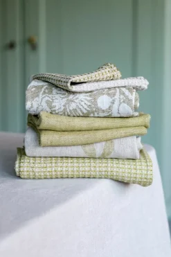 Lapuan Kankurit Eeva dish cloth/towel, linen - olive