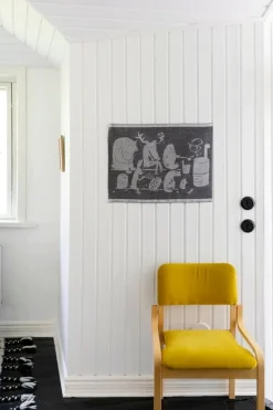 Lapuan Kankurit Eläinten Sauna sauna cover, 46 x 150 cm, black - linen