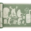 Lapuan Kankurit Eläinten Sauna sauna cover, 46 x 150 cm, linen - green
