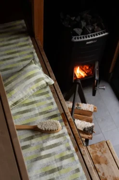 Lapuan Kankurit Hohto sauna pillow, white - green