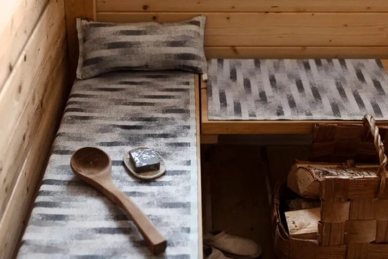 Lapuan Kankurit Hohto sauna pillow, white - grey