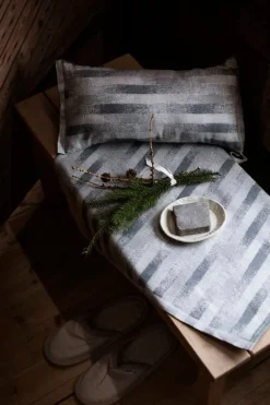 Lapuan Kankurit Hohto sauna cover, 46 x 150 cm, white - grey