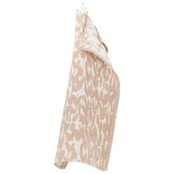 Lapuan Kankurit Jäkälä hand towel, white - cinnamon