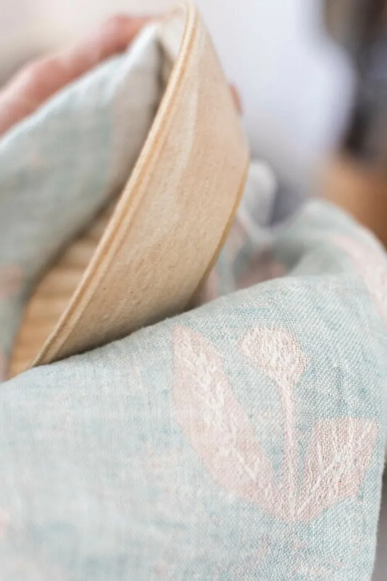 Lapuan Kankurit Kesäkukka table cloth/throw, turquoise - rose