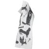 Lapuan Kankurit Koirapuisto tea towel, white - black