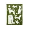 Lapuan Kankurit Koirapuisto blanket, 90 x 130 cm, olive - white