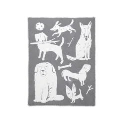 Lapuan Kankurit Koirapuisto blanket, 90 x 130 cm, grey - white