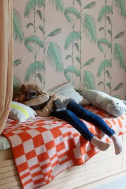 Lapuan Kankurit Koodi blanket, orange - rose