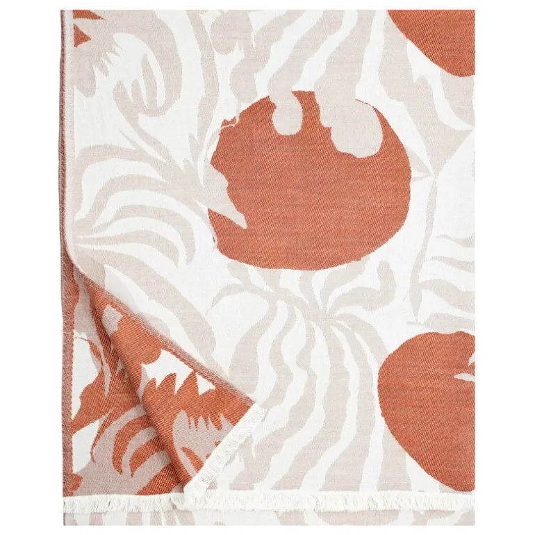 Lapuan Kankurit Kuutamo blanket, beige - cinnamon