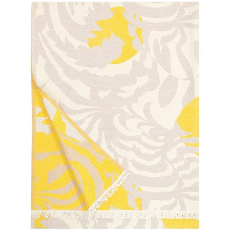Lapuan Kankurit Kuutamo throw, beige - yellow