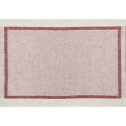 Lapuan Kankurit Laina placemat, linen - bordeaux