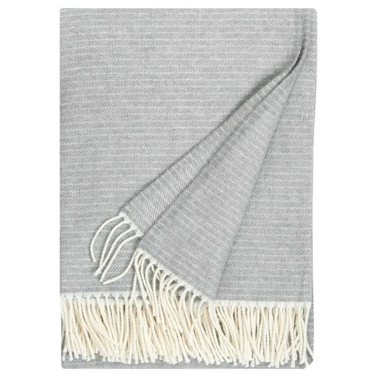 Lapuan Kankurit Lepo blanket, 135 x 180 cm, white - grey