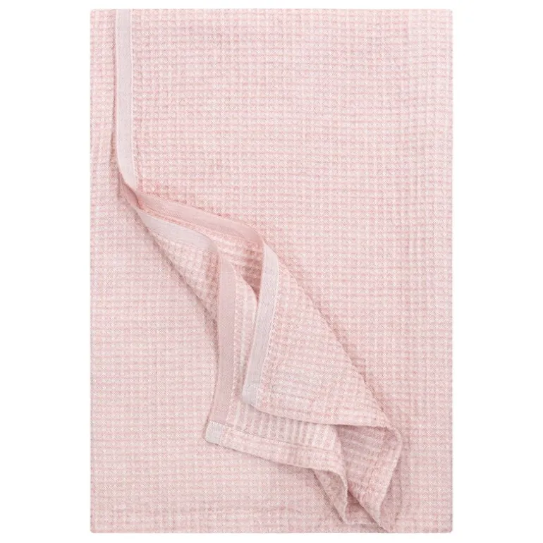 Lapuan Kankurit Maja blanket, white - rosa