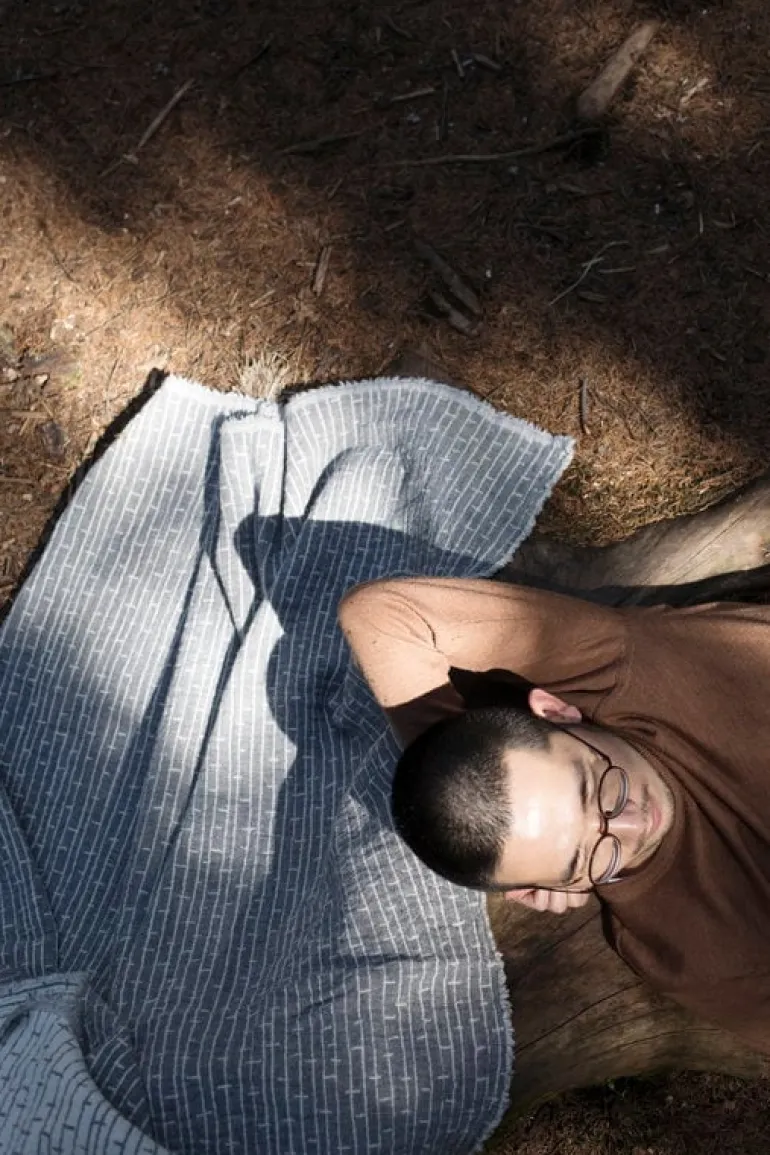 Lapuan Kankurit Metsä blanket, light grey