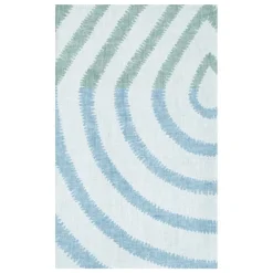 Lapuan Kankurit Metsälampi table cloth/throw, 145 x 200 cm, white - green - blue
