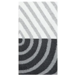 Lapuan Kankurit Metsälampi blanket, 130 x 200 cm, white - grey - black