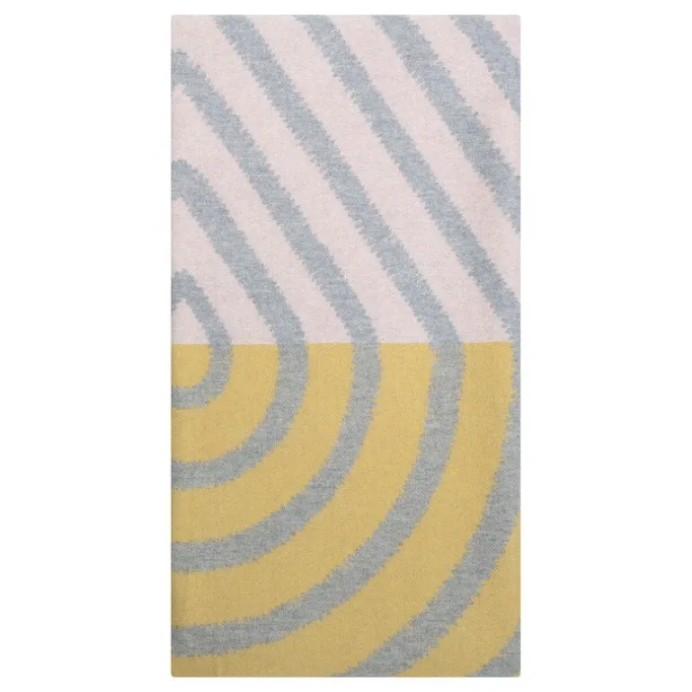 Lapuan Kankurit Metsälampi blanket, 130 x 200 cm, rose - grey - ochre