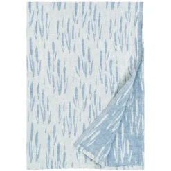 Lapuan Kankurit Osmankäämi table cloth/throw, 145 x 200 cm, linen - blue