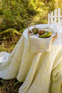 Lapuan Kankurit Osmankäämi towel/napkin, linen - yellow