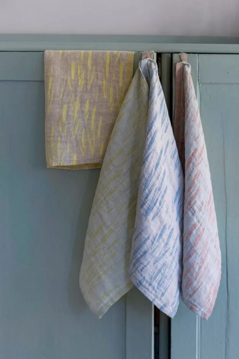 Lapuan Kankurit Osmankäämi towel/napkin, linen - yellow