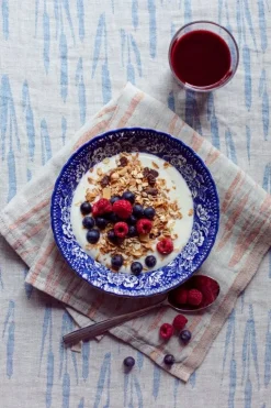 Lapuan Kankurit Osmankäämi towel/napkin, grey - cinnamon