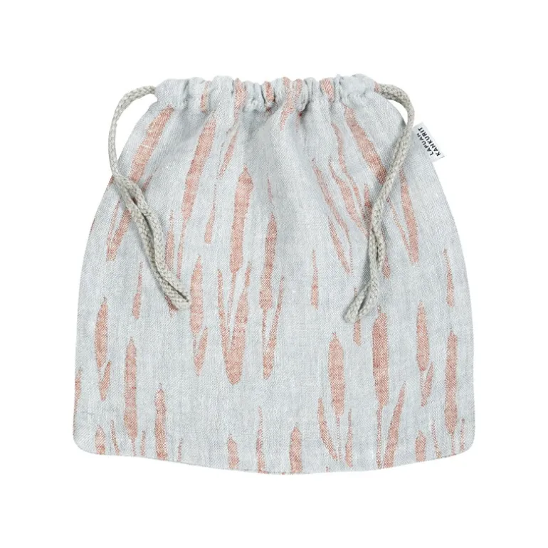 Lapuan Kankurit Osmankäämi ribbon bag, grey - cinnamon