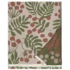 Lapuan Kankurit Pihapuu blanket, 135 x 180 cm, beige - cinnamon - olive