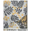 Lapuan Kankurit Pihapuu blanket, 135 x 180 cm, grey - honey - black