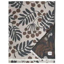 Lapuan Kankurit Pihapuu blanket, 135 x 180 cm, beige - brown - black