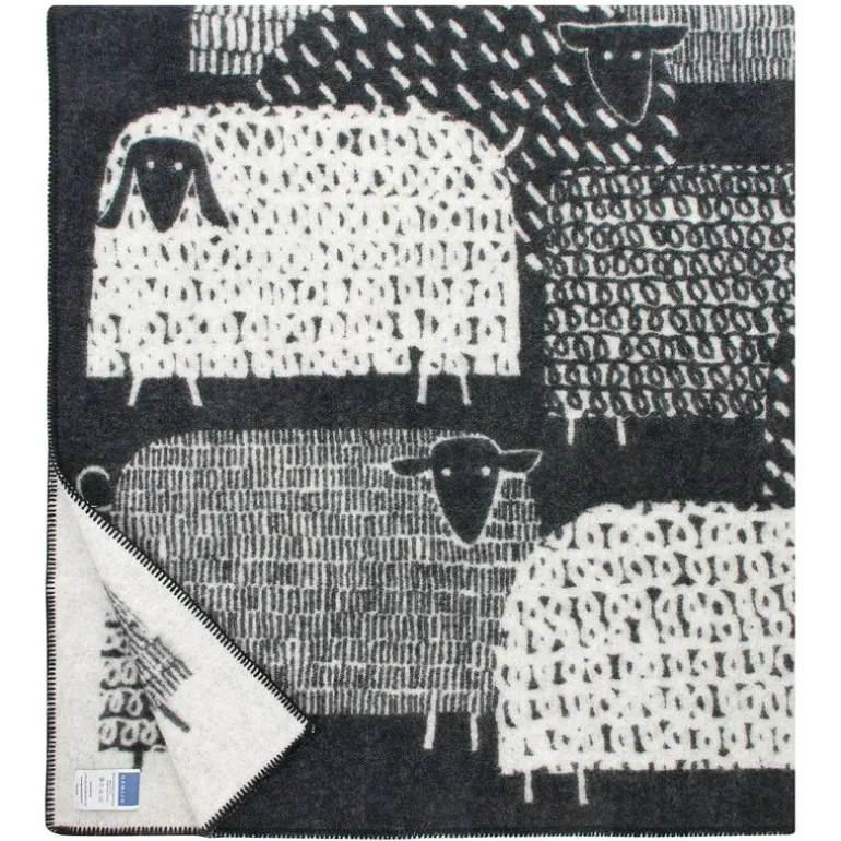 Lapuan Kankurit Päkäpäät blanket, black - white