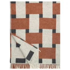 Lapuan Kankurit Punos blanket, white - cinnamon - black