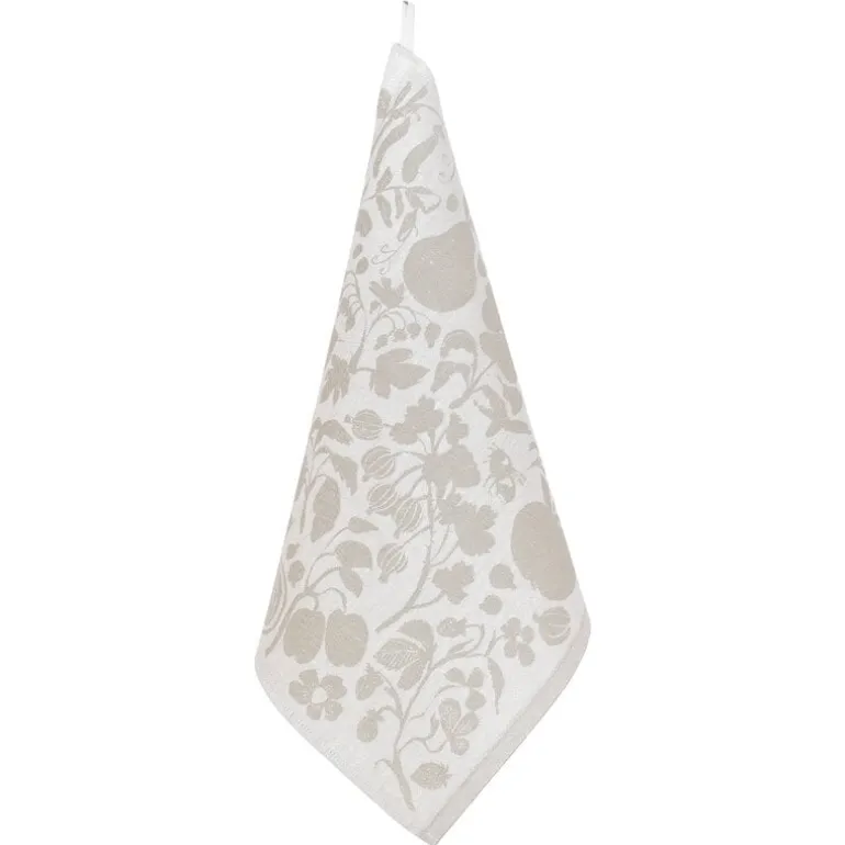 Lapuan Kankurit Puutarha towel/napkin, white - linen