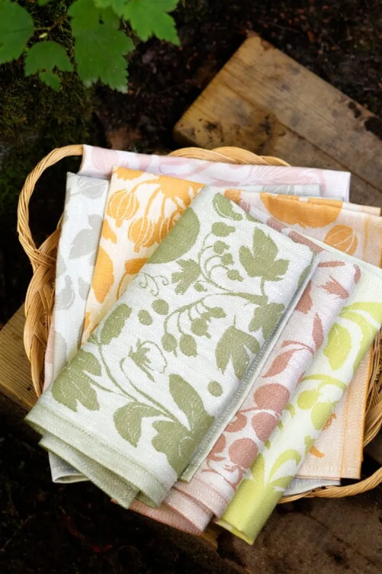 Lapuan Kankurit Puutarha towel/napkin, white - linen