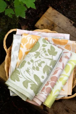 Lapuan Kankurit Puutarha towel/napkin, white - rose