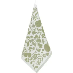 Lapuan Kankurit Puutarha towel/napkin, white - olive