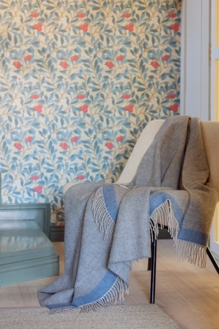 Lapuan Kankurit Rauha blanket, 13 x 180 cm, grey - blue