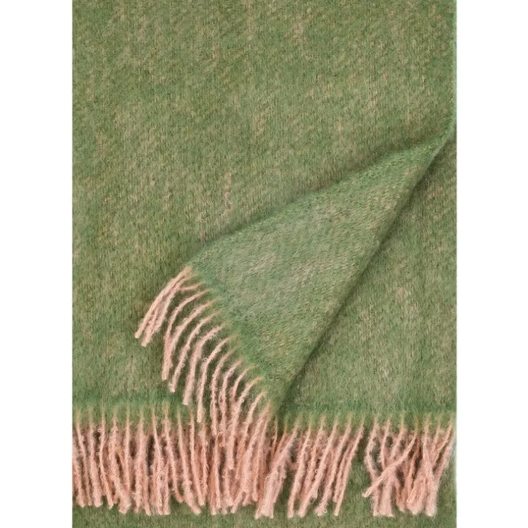 Lapuan Kankurit Revontuli mohair blanket, powder - olive
