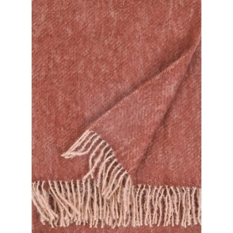 Lapuan Kankurit Revontuli mohair blanket, powder - maroon