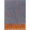 Lapuan Kankurit Revontuli mohair blanket, rust - denim blue