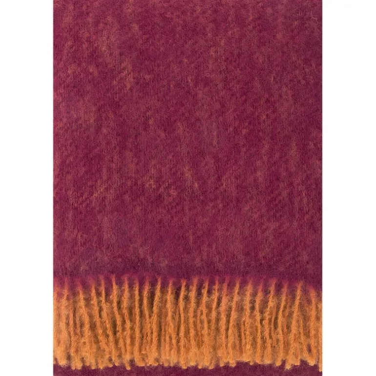 Lapuan Kankurit Revontuli mohair blanket, rust - bordeaux