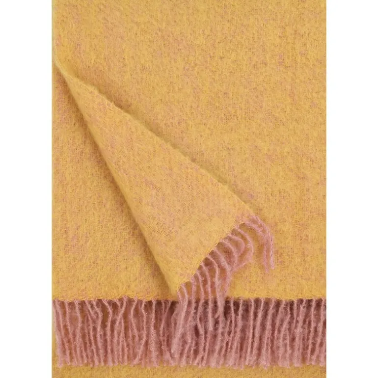 Lapuan Kankurit Revontuli mohair blanket, powder - ochre