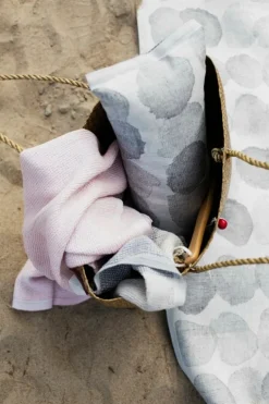 Lapuan Kankurit Sade sauna cover, 46 x 150 cm, white - grey